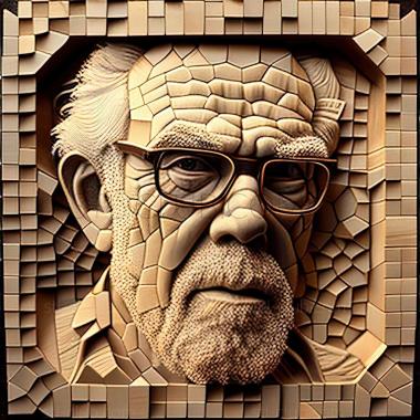 3D model Chuck Close American artist (STL)